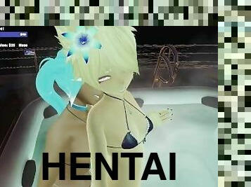 masturbation, fellation, jouet, blonde, anime, hentai, 3d