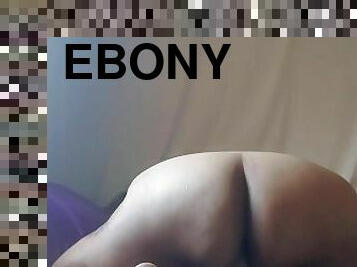 Ebony BBW riding toy