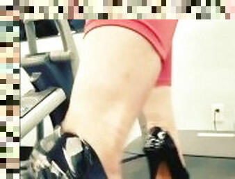 Walking in High Heels on Treadmill PREVIEW