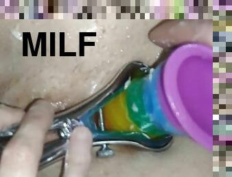 dilettant, anal-sex, babe, erotisch-mutti, spielzeug, fingerspiele, dildo, allein