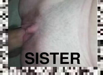Fucking my Step Sisters Pink Pussy