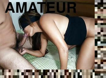 cul, amateur, brésil, salope, webcam, douleur, brunette