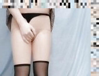 asiatique, masturbation, orgasme, collants, chatte-pussy, écolière, transsexuelle, jouet, japonais, jupe-en-l’air