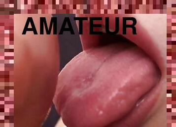 amateur, pieds, fétiche, gros-plan, sucer, orteils