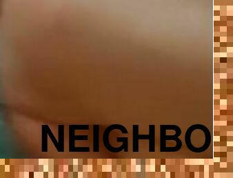 Straight neighbor f^^ks me in his girlfriends apartment!