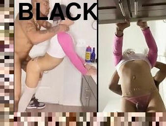 anal, chupanços, pénis-grande, interracial, latina, preto, puta-slut, pénis