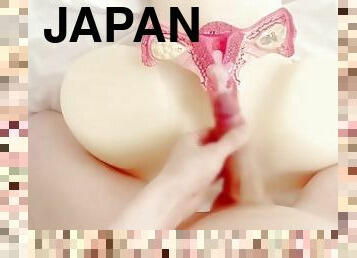 masturbation, jouet, gay, japonais, secousses, ejaculation, mignonne, rasé, minet