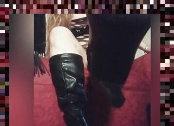 Custom boot worship and dirty talk