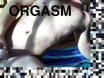 masturbation, orgasme, amateur, ejaculation-sur-le-corps, énorme-bite, ejaculation, horny, solo, rasé, exhibitionniste