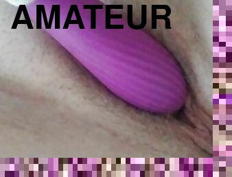 masturbation, amateur, mature, jouet, belle-femme-ronde, solo