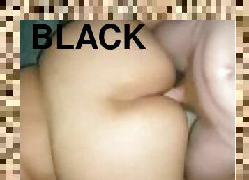 cul, orgasme, amateur, ejaculation-sur-le-corps, ébène, énorme-bite, interracial, black, butin, point-de-vue