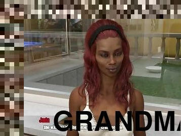 grand-mère, amateur, ébène, interracial, ados, black, coquine, 3d