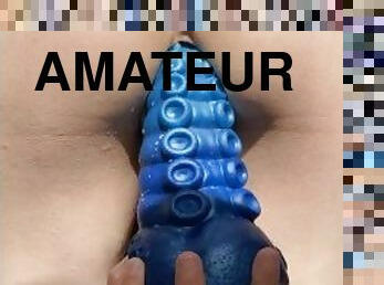 masturbation, chatte-pussy, amateur, anal, jouet, doigtage, double, gode, fétiche, attrapée