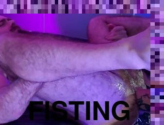 extrême, fisting, anal, double, pute, musclé, dure