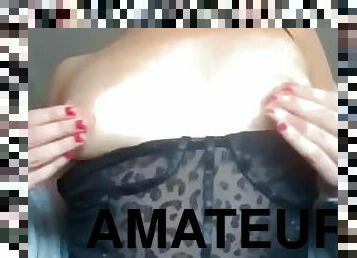 mamelons, chatte-pussy, amateur, ejaculation, solo, humide