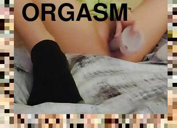 orgasme, chatte-pussy, amateur, mature, jouet, française, culotte, gode, solo