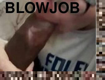 Morning blow job