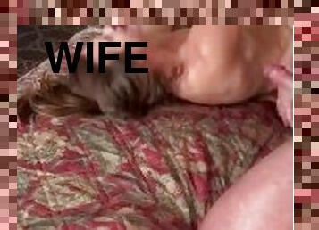 svær, kone, babes, cumshot, milf, mamma, par, ludder, pov, cum