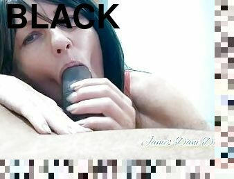 Smoking Black With BBC Super Hot Babe Close Up Blowjob