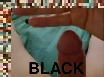 Skylar Lux - Transgender - Transgender Clit Dick Stroking & CUM on black lace panties!