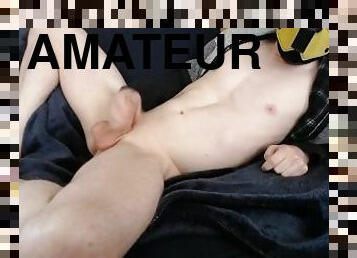 masturbation, amateur, ejaculation-sur-le-corps, énorme-bite, gay, pieds, secousses, jeune-18, ejaculation, solo