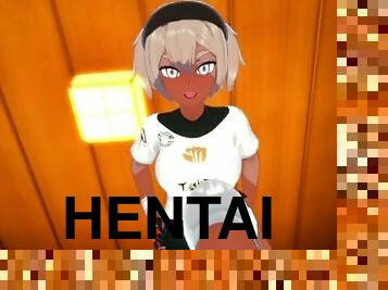 dilettant, füße, gesichtspunkt, anime, hentai