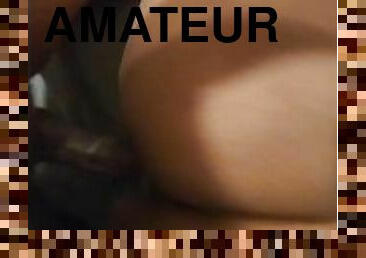 cul, amateur, ébène, réalité