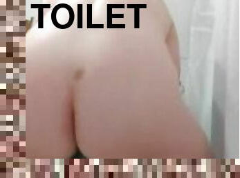 Whore mom pillow humping teddy bear in toilet