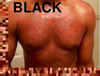 baignade, papa, mature, énorme-bite, gay, black, douche, solo, pappounet, musclé