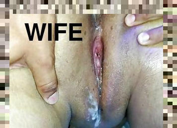 my wife receives her lover's semen and I had to clean it so she wouldn't get pregnant