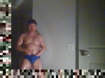 asiatique, masturbation, amateur, gay, secousses, solo, musclé, posant