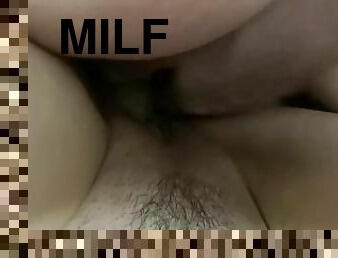 Tight milf fucks big cock POV