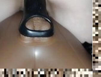 Hubby Had To Watch Me Cum All Over My BBC Blow Up W/ BBC Sleeve! Came THE HARDEST EVER!??????????