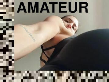 masturbieren, muschi, dilettant, babe, latina, höschen, hintern, perfekt, turnhalle, cameltoe