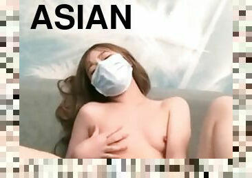 ázsiai, maszturbálás, anális, játékszer, japán, szólóban