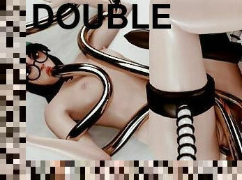 anal, jouet, bdsm, double, hentai, machines, 3d, bondage, pénétrante, dure