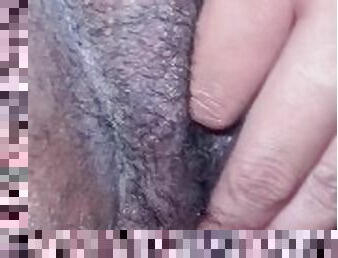 poilue, masturbation, chatte-pussy, amateur, ébène, milf, maman, branlette, doigtage, pute