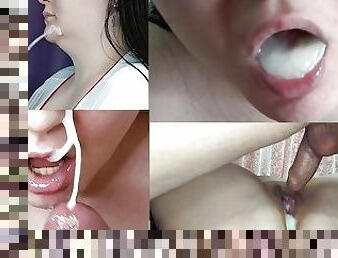 Cum compilation by amateur cumslut JuicesLove part 4