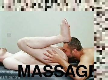 Tj and Bob Steel. Sensual massage for Bob