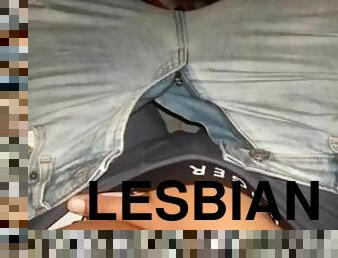 masturbaatio, pillu-pussy, amatööri, lesbo-lesbian, sormettaminen, kiimainen, nätti, soolo, vaatteet-päällä, lesbo