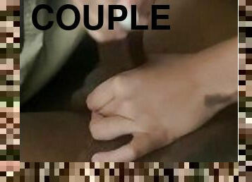 TrillestCouple69 - Wife Edges Cock While Watching TV ?????????????????