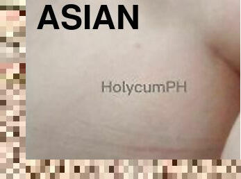 asiatique, étudiante, babes, milf, ejaculation-interne, point-de-vue, philippine