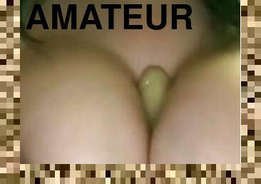 gros-nichons, énorme, amateur, jouet, maison, belle-femme-ronde, naturel, belle, gode, solo