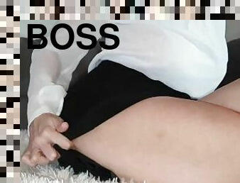 Naughty secretary perfect ass girlfriend cheat and fucked hard with the BOSS