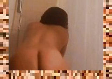 Juicy Latina Booty Shaking Fun In The Shower