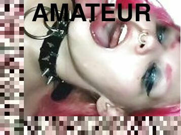 cul, levrette, énorme, amateur, ejaculation-sur-le-corps, énorme-bite, ados, point-de-vue, sur-le-visage, goth