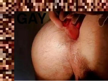 anal, gay, a-solas, dolor