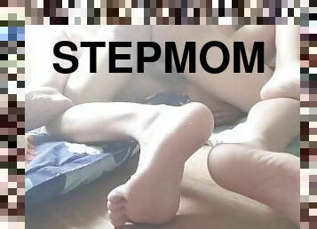 Real stepmom gets side fuck by stepson
