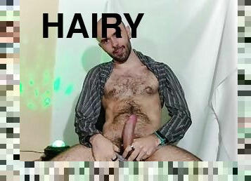 Hairy Latin Model Louis Ferdinando Jerking Off Performance