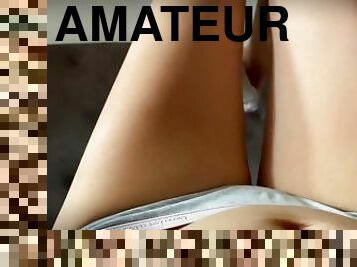 clito, masturbation, amateur, milf, célébrité, maman, secousses, point-de-vue, culotte, douce